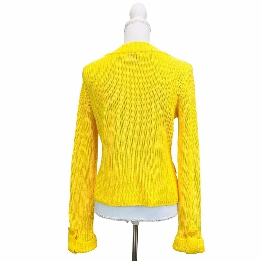 Talbots Yellow 100% Mercerized Cotton Knit Sweater - Picture 5 of 7